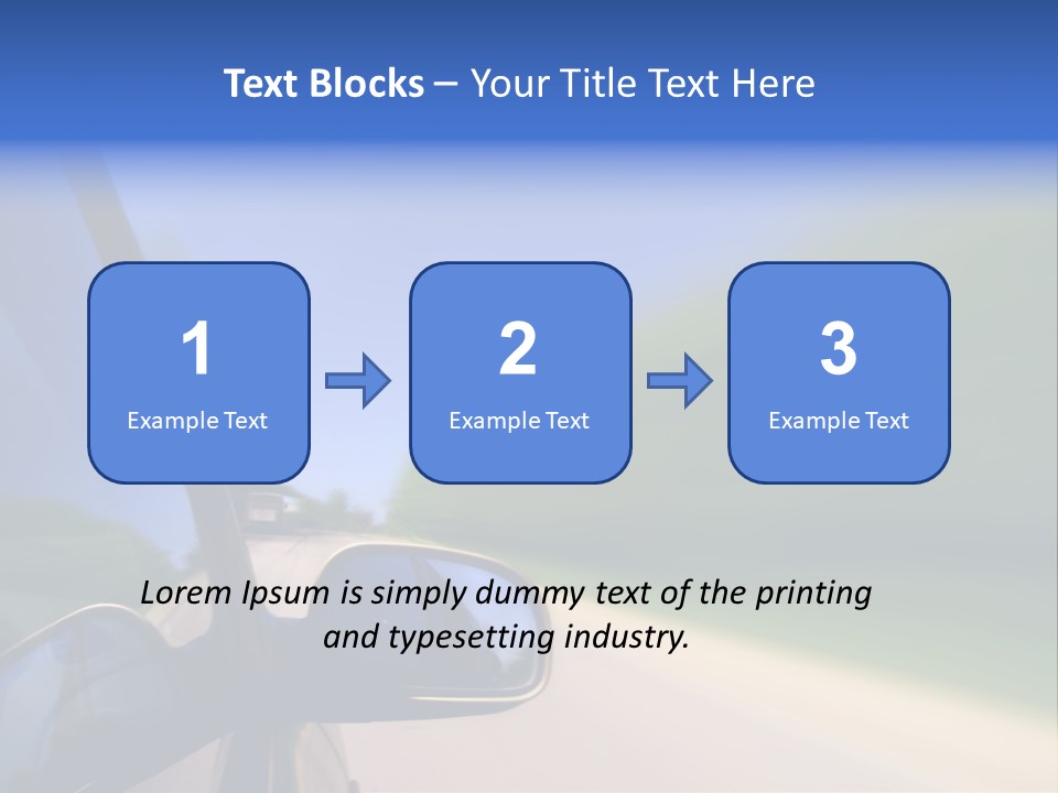 Fast Rear Line PowerPoint Template