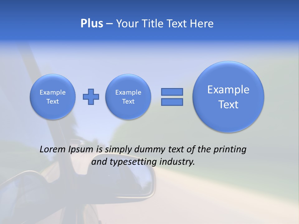 Fast Rear Line PowerPoint Template