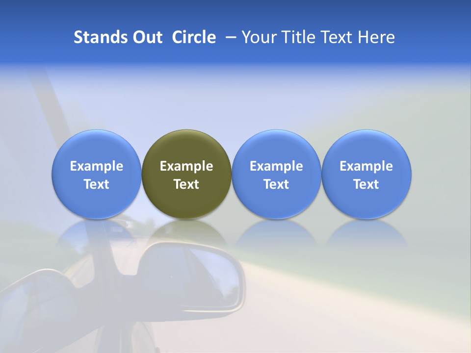 Fast Rear Line PowerPoint Template