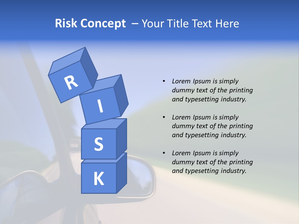 Fast Rear Line PowerPoint Template