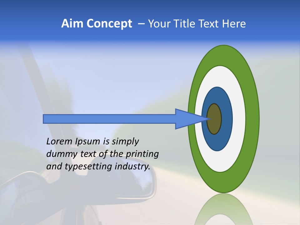 Fast Rear Line PowerPoint Template