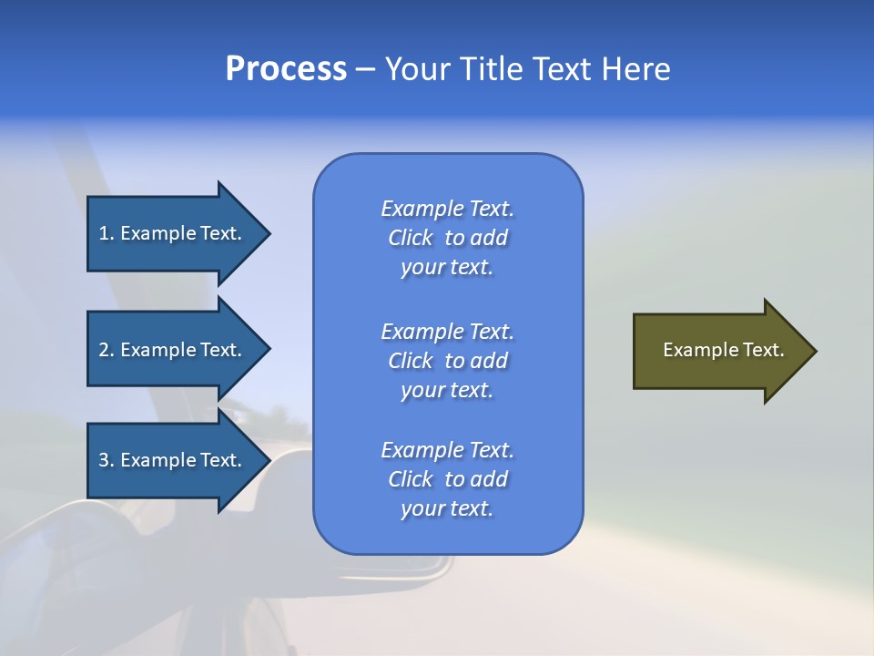Fast Rear Line PowerPoint Template
