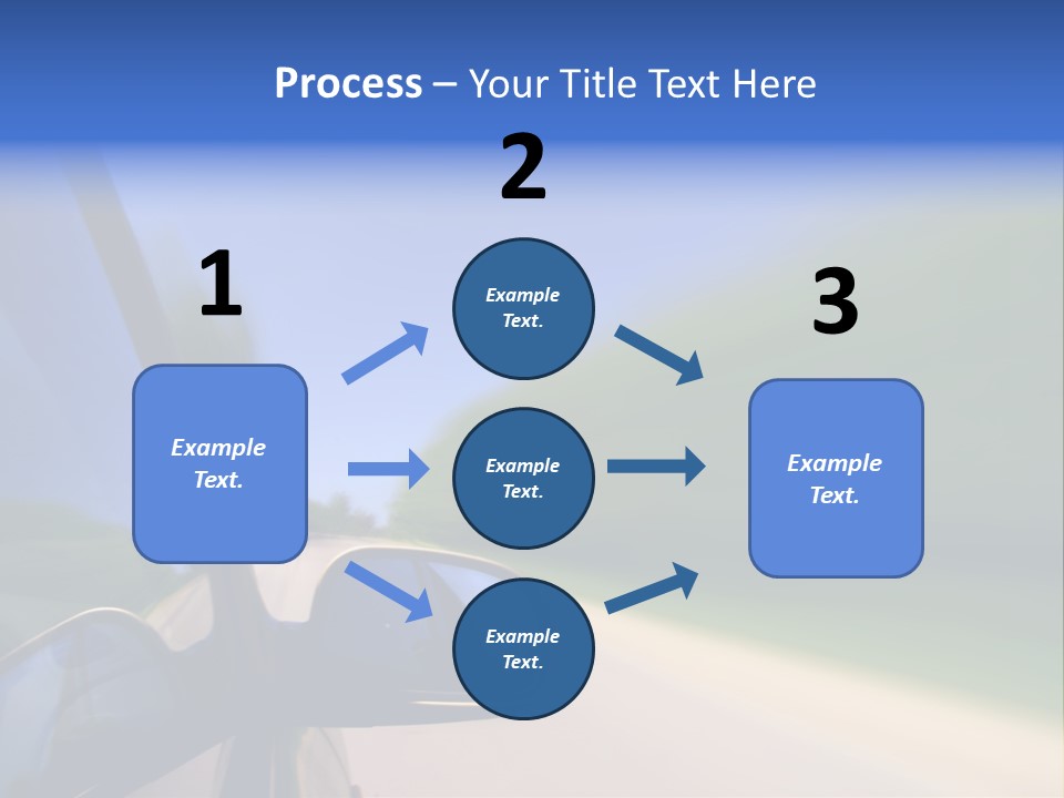 Fast Rear Line PowerPoint Template