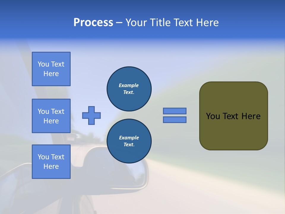 Fast Rear Line PowerPoint Template