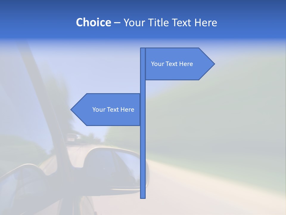 Fast Rear Line PowerPoint Template