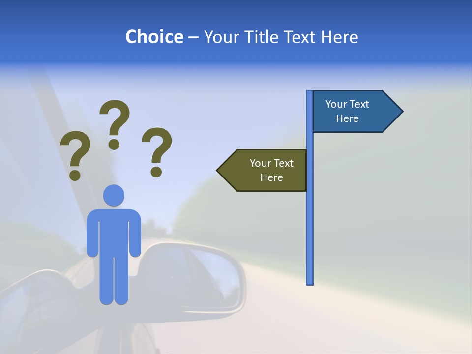 Fast Rear Line PowerPoint Template
