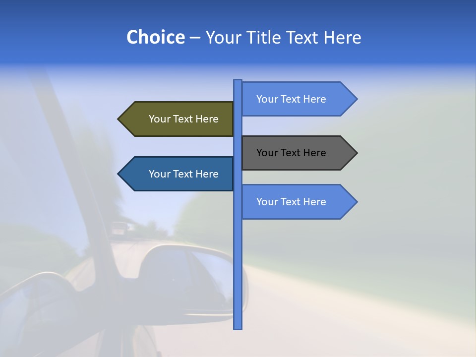 Fast Rear Line PowerPoint Template