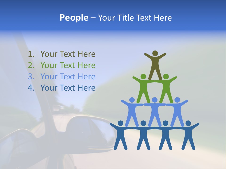 Fast Rear Line PowerPoint Template