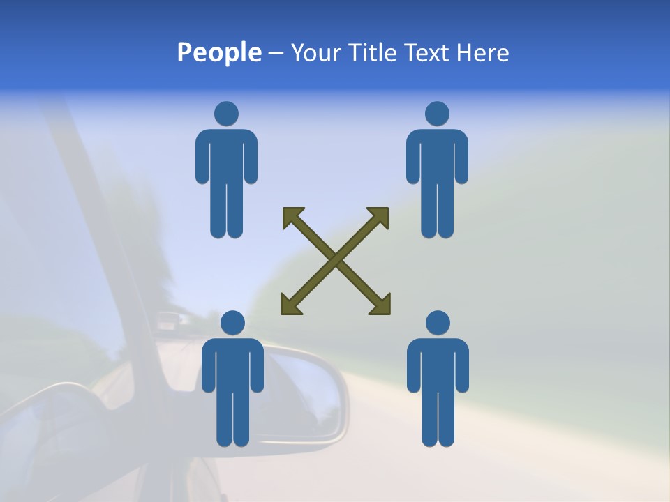 Fast Rear Line PowerPoint Template