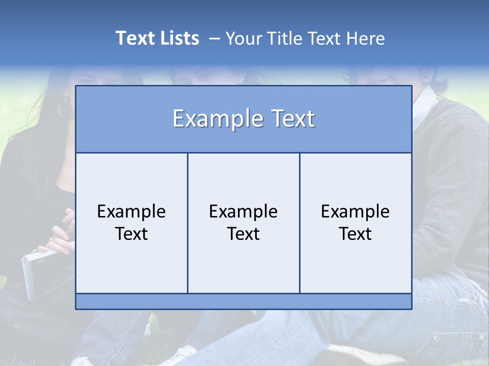 Smile Female Holding PowerPoint Template