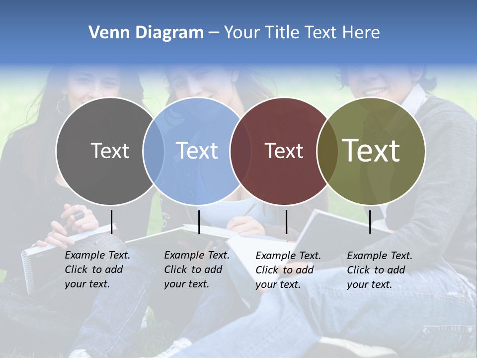 Smile Female Holding PowerPoint Template