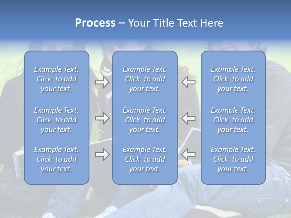Smile Female Holding PowerPoint Template