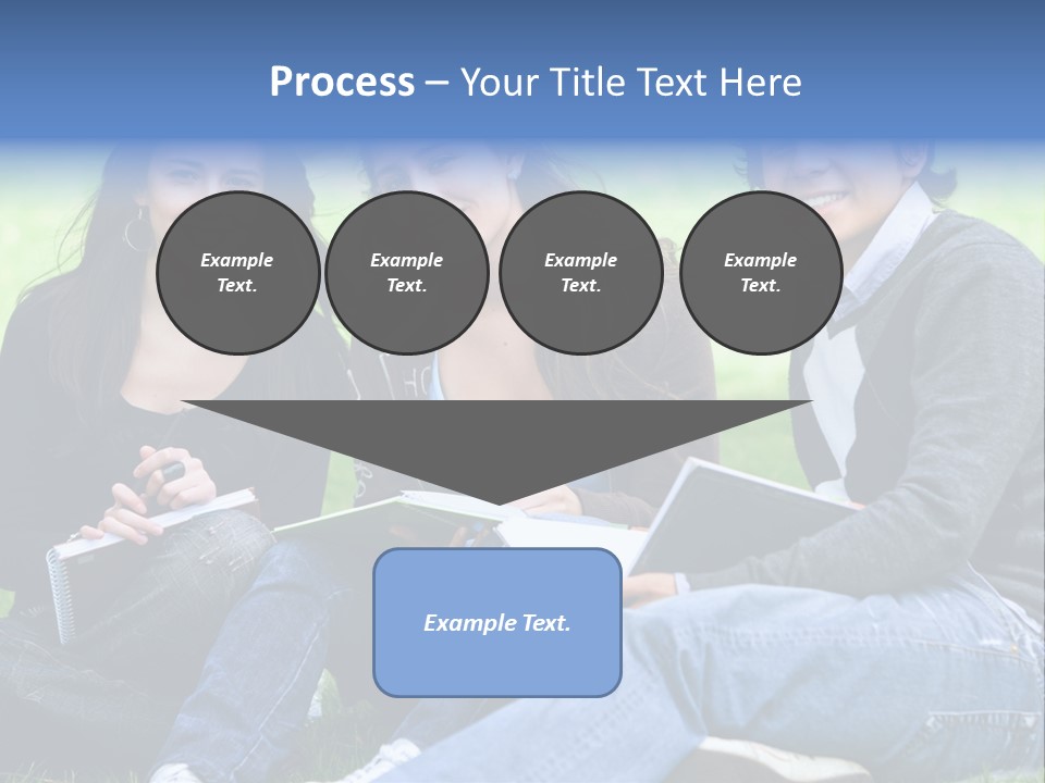 Smile Female Holding PowerPoint Template