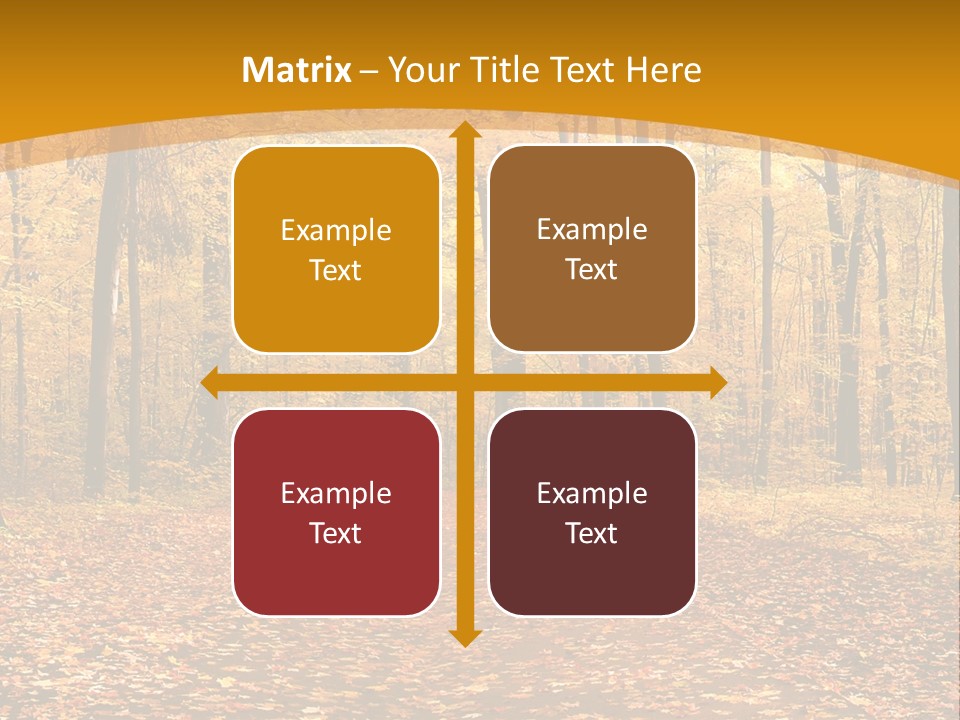 Foliage Golden Trees PowerPoint Template