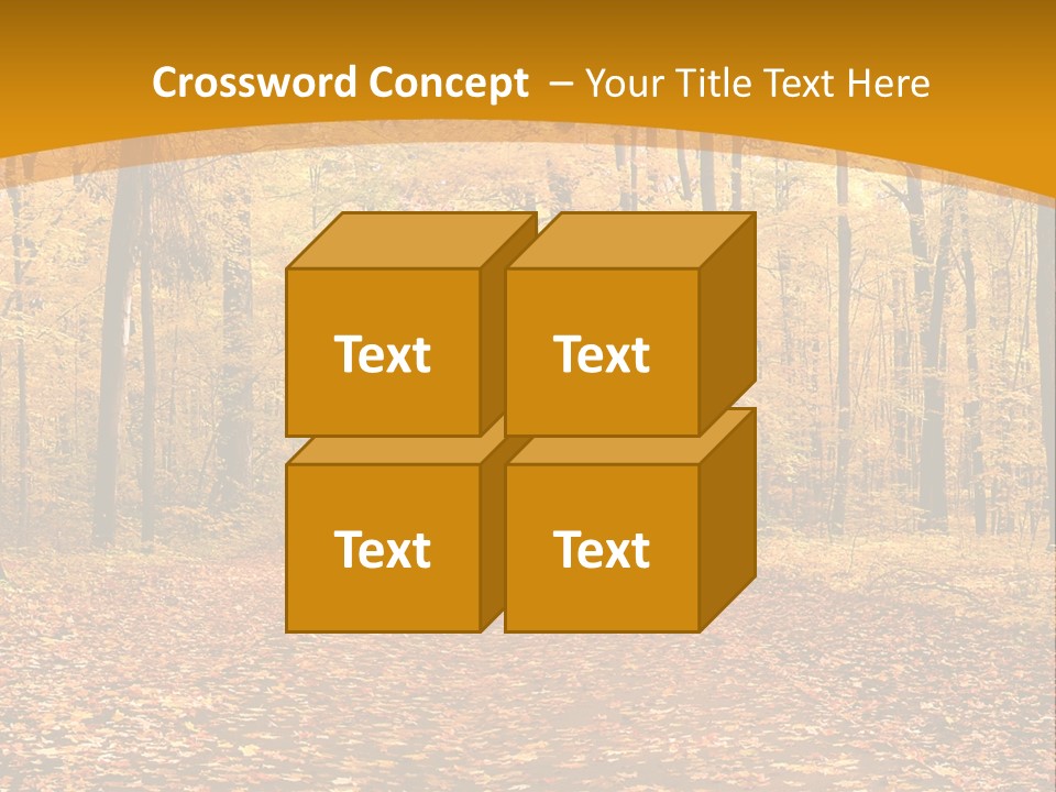 Foliage Golden Trees PowerPoint Template