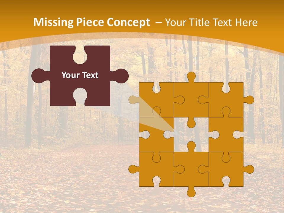 Foliage Golden Trees PowerPoint Template