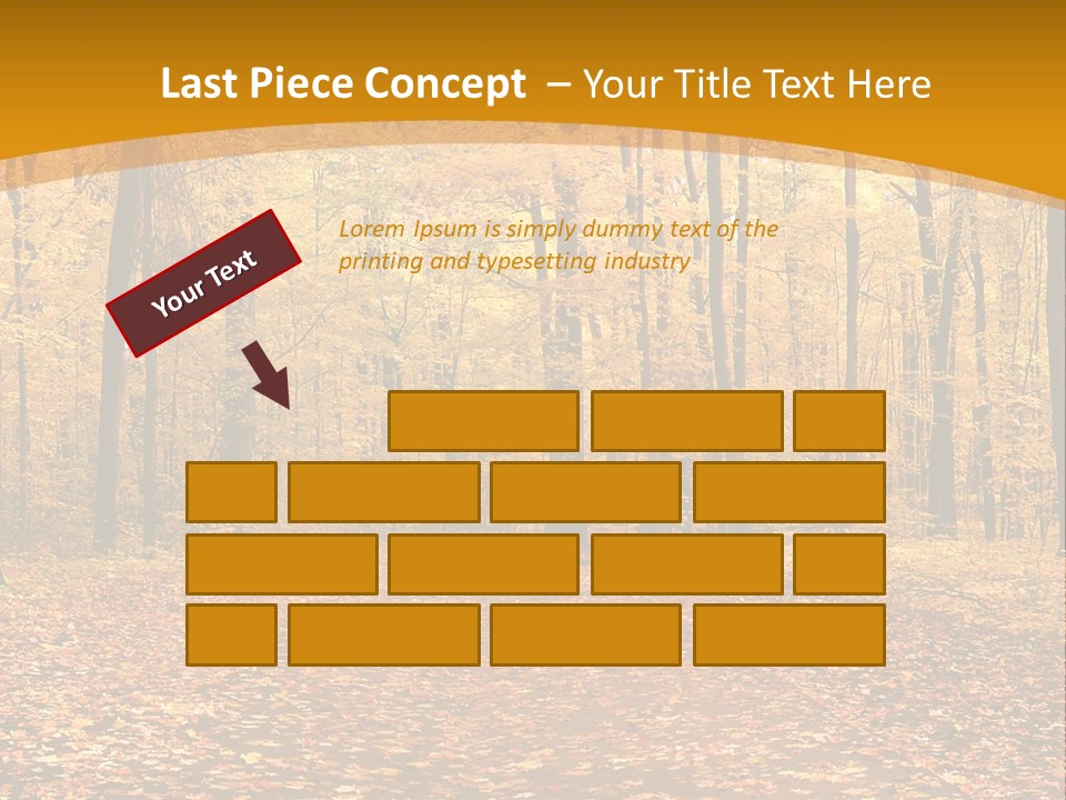 Foliage Golden Trees PowerPoint Template