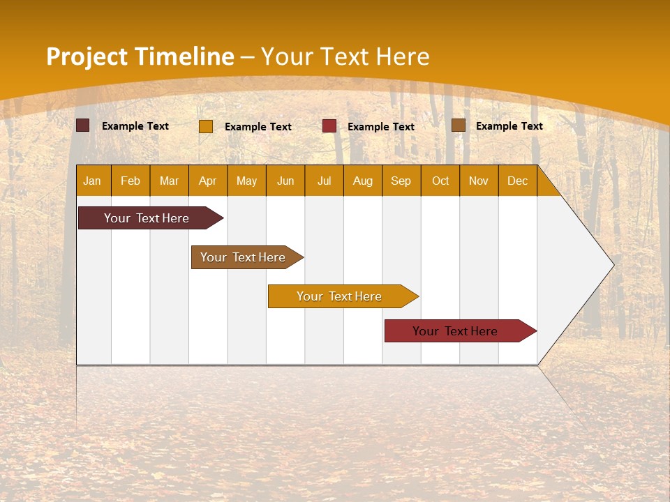 Foliage Golden Trees PowerPoint Template