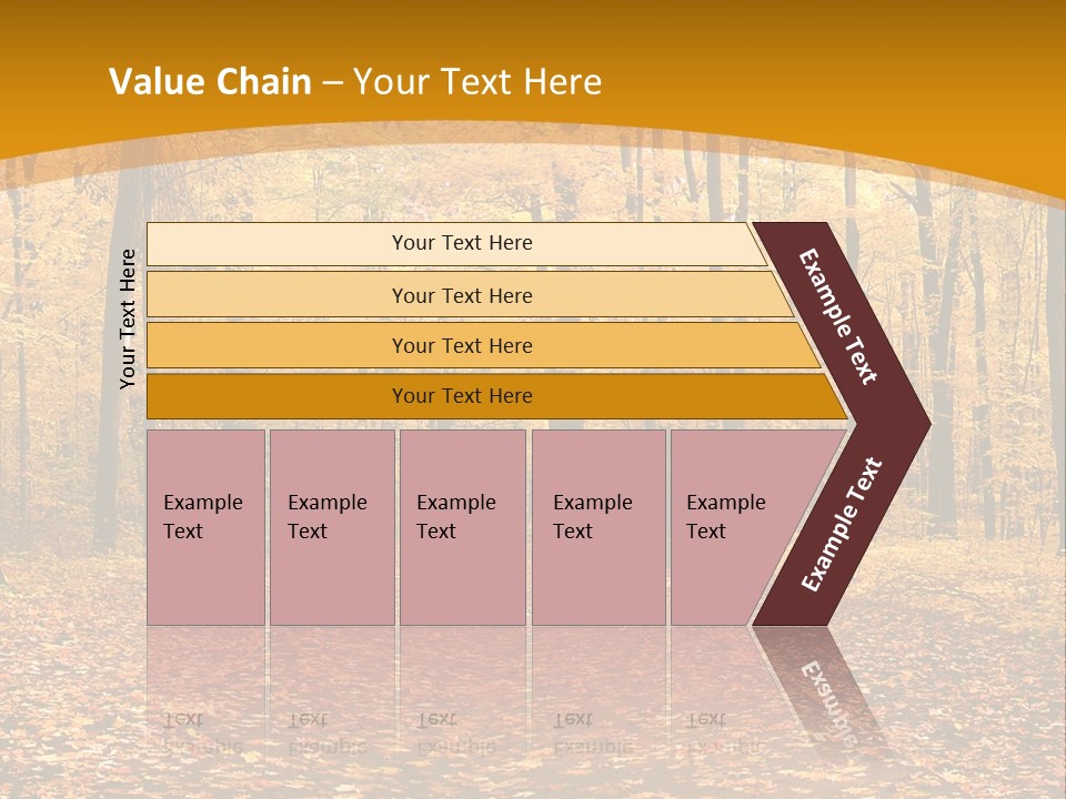 Foliage Golden Trees PowerPoint Template