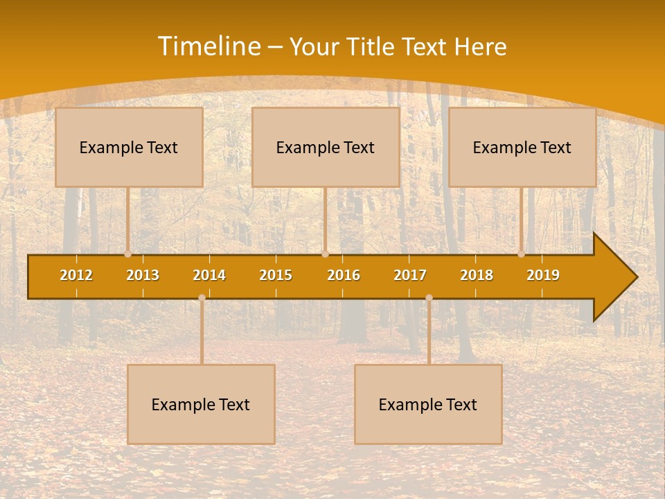 Foliage Golden Trees PowerPoint Template