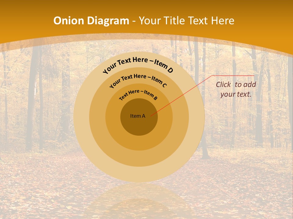 Foliage Golden Trees PowerPoint Template