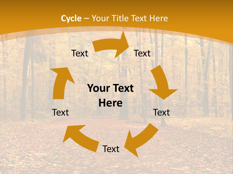 Foliage Golden Trees PowerPoint Template