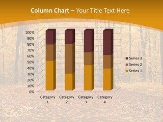 Foliage Golden Trees PowerPoint Template