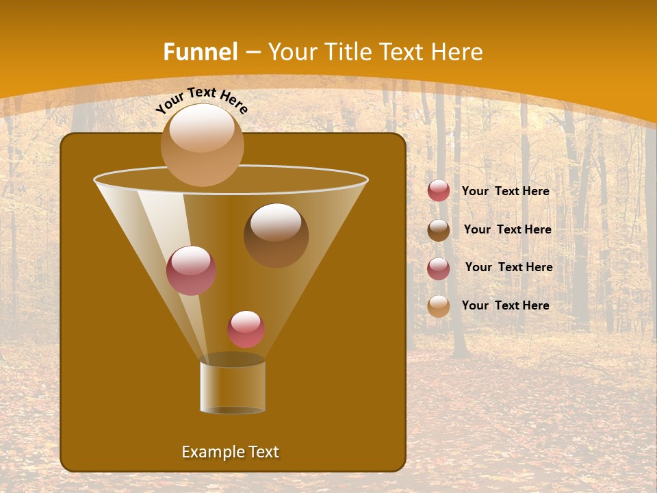 Foliage Golden Trees PowerPoint Template