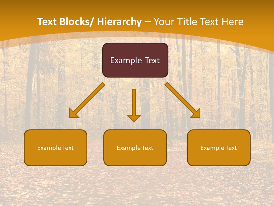 Foliage Golden Trees PowerPoint Template