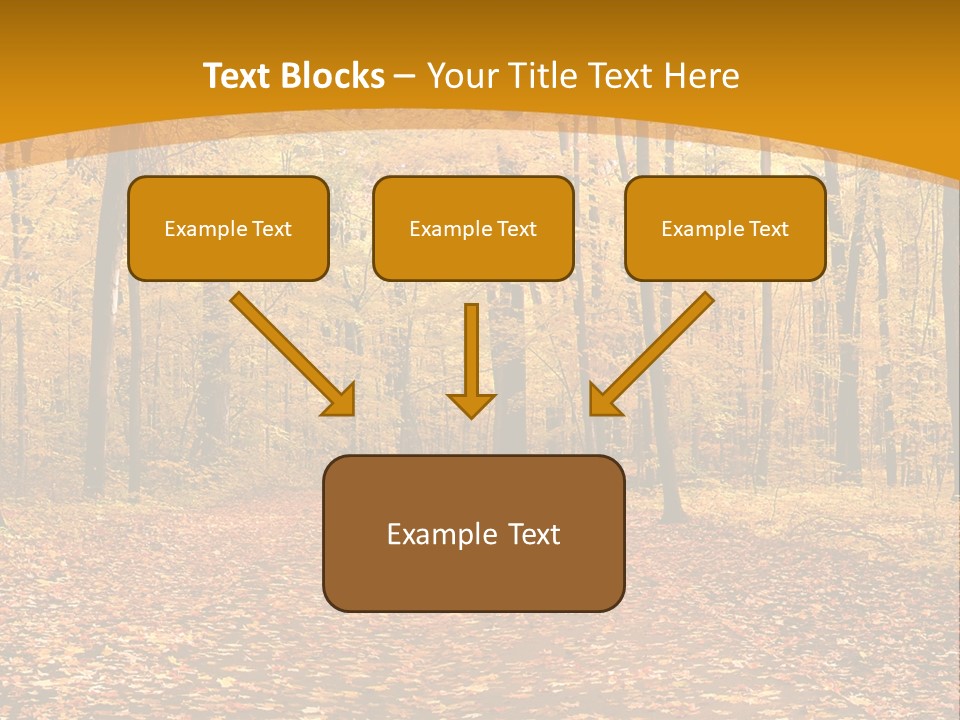 Foliage Golden Trees PowerPoint Template