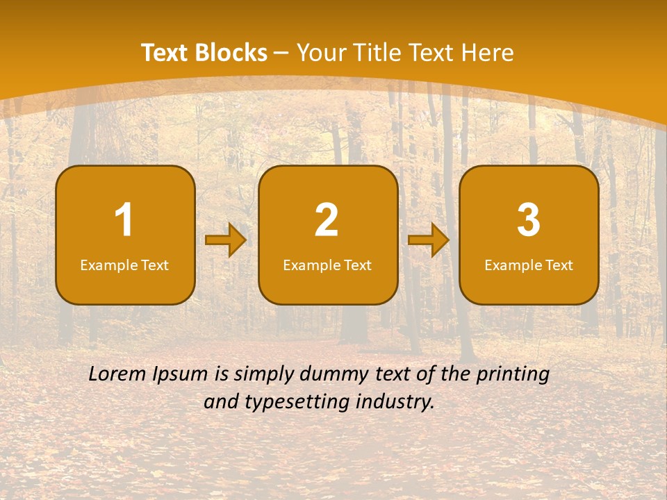 Foliage Golden Trees PowerPoint Template