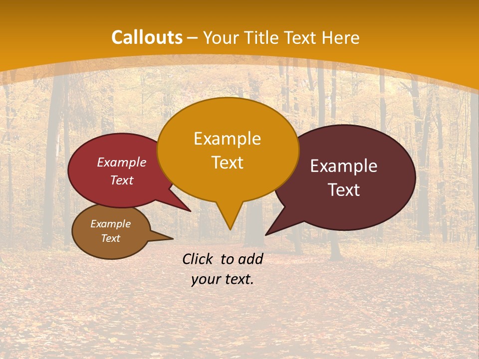 Foliage Golden Trees PowerPoint Template