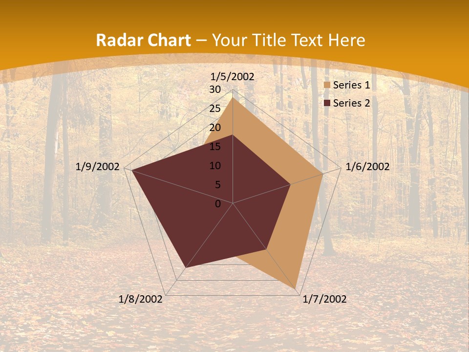 Foliage Golden Trees PowerPoint Template