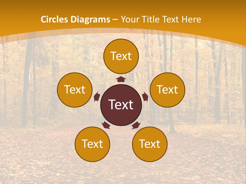 Foliage Golden Trees PowerPoint Template