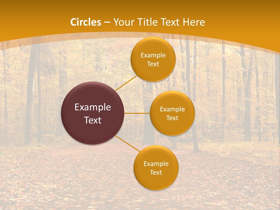 Foliage Golden Trees PowerPoint Template