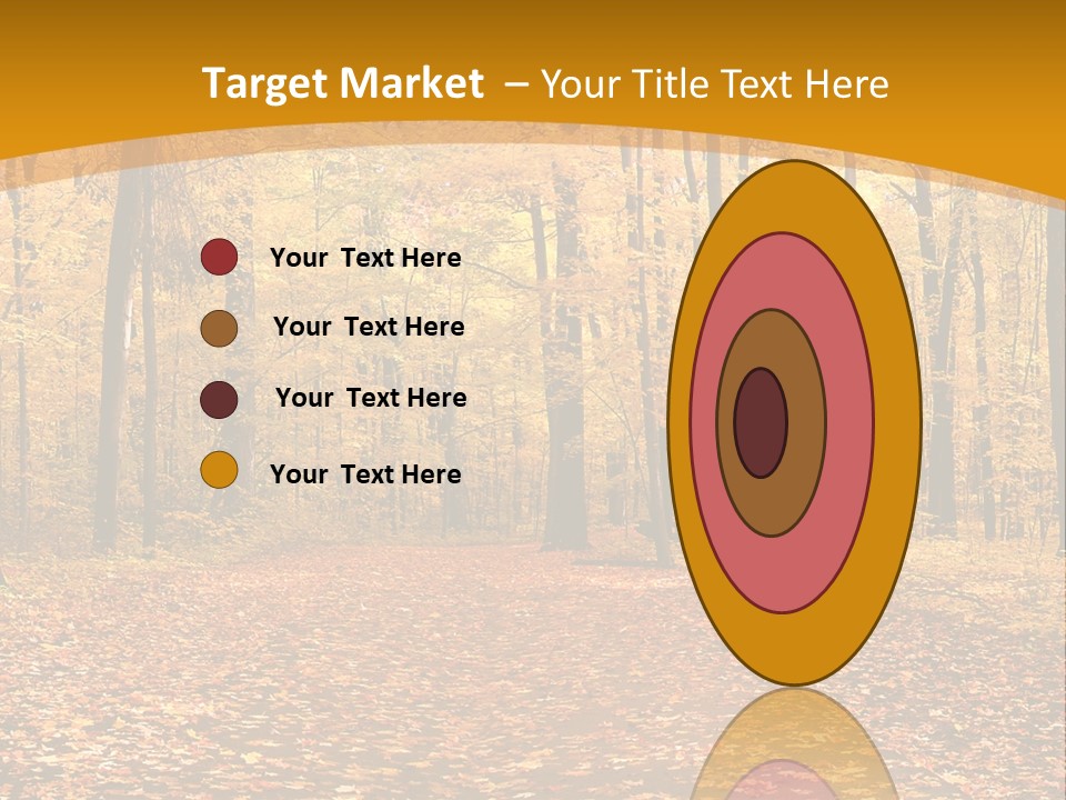 Foliage Golden Trees PowerPoint Template