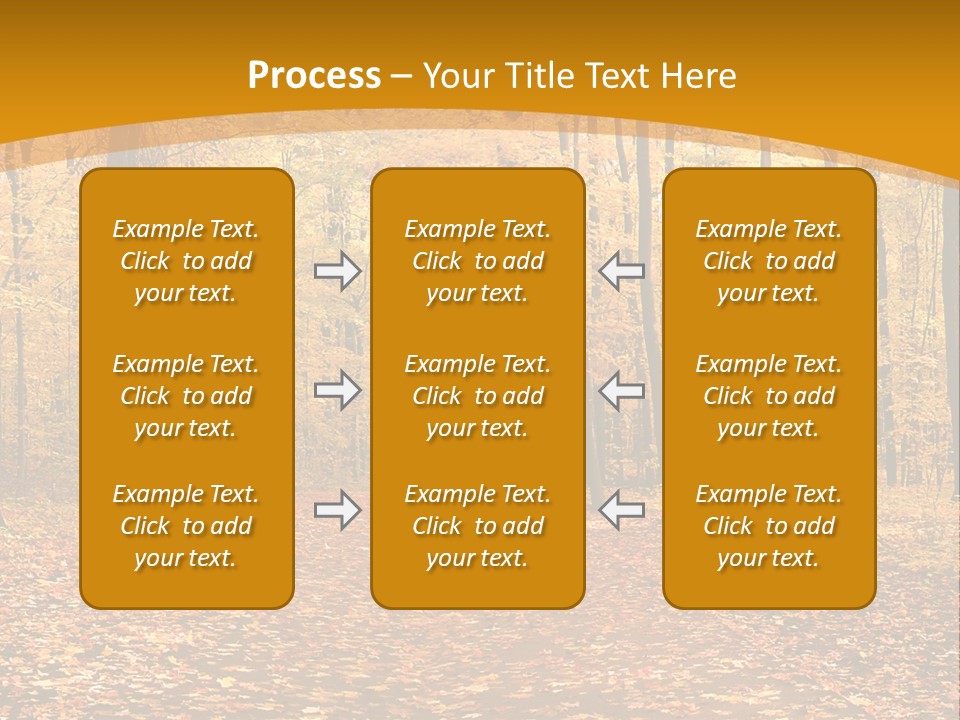 Foliage Golden Trees PowerPoint Template