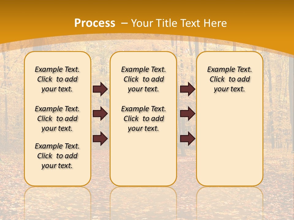 Foliage Golden Trees PowerPoint Template