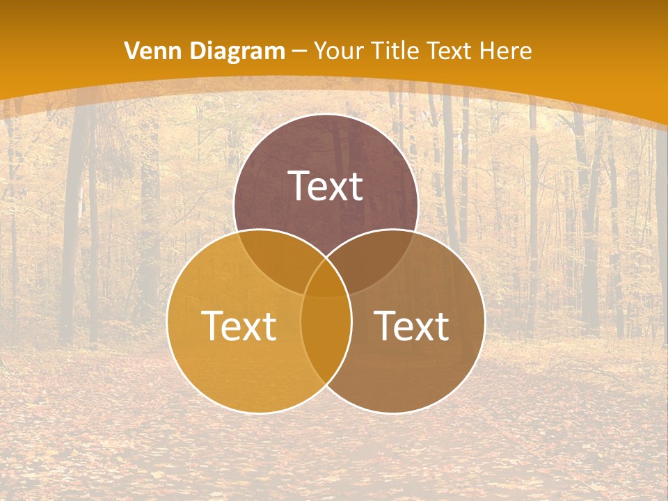 Foliage Golden Trees PowerPoint Template