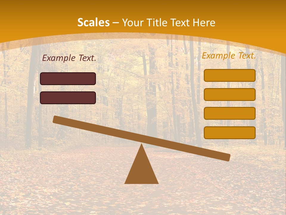 Foliage Golden Trees PowerPoint Template
