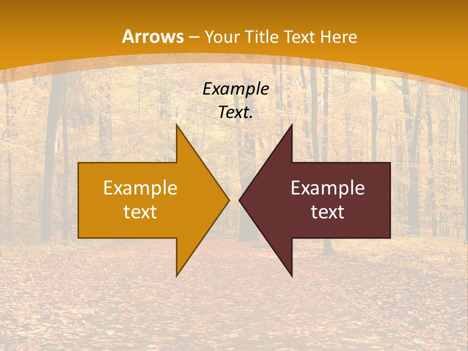 Foliage Golden Trees PowerPoint Template