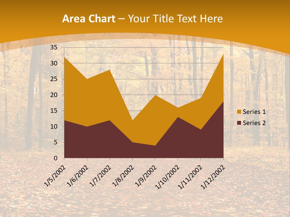Foliage Golden Trees PowerPoint Template