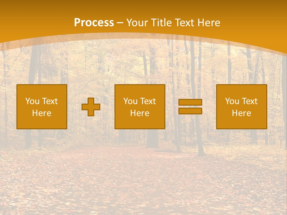 Foliage Golden Trees PowerPoint Template