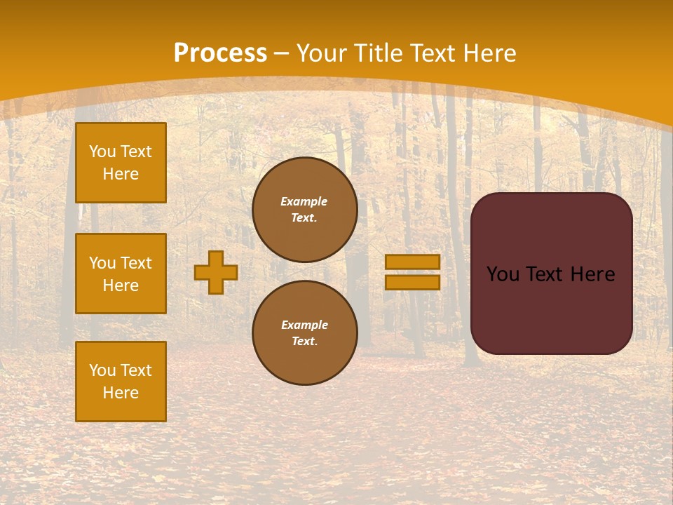 Foliage Golden Trees PowerPoint Template