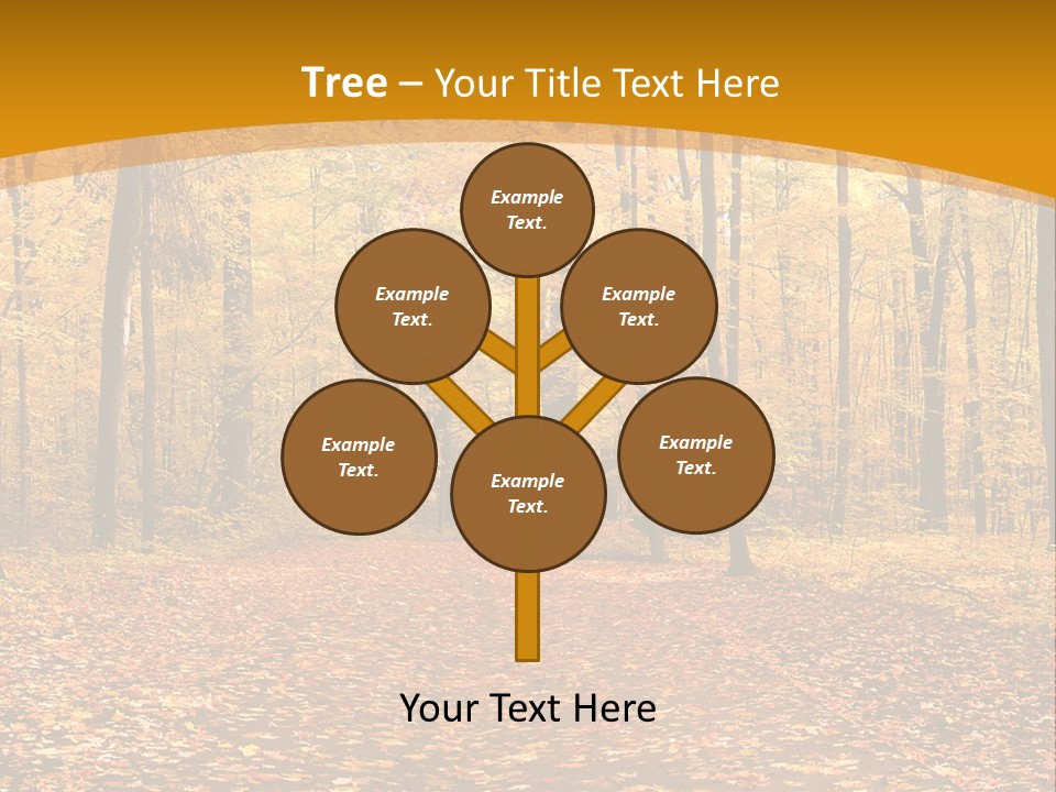 Foliage Golden Trees PowerPoint Template