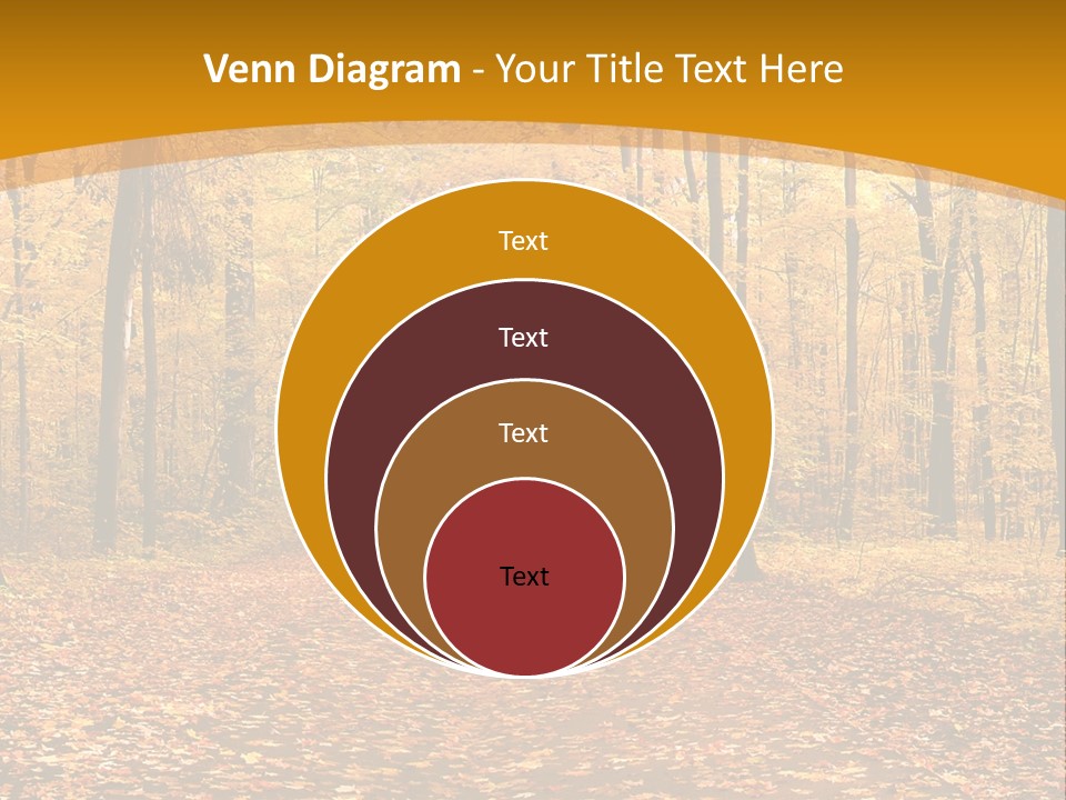 Foliage Golden Trees PowerPoint Template
