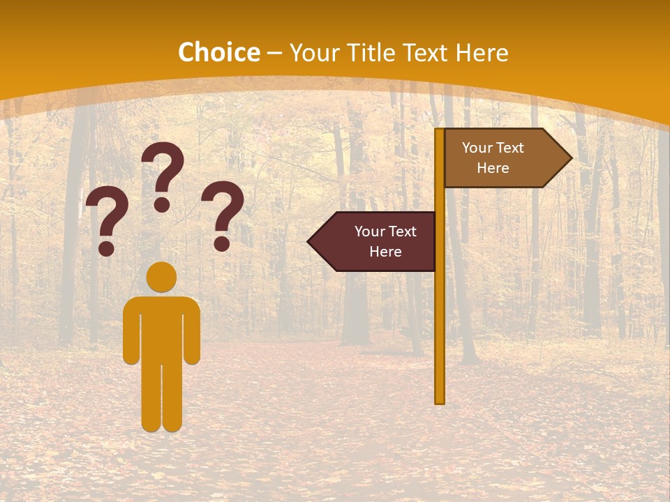 Foliage Golden Trees PowerPoint Template