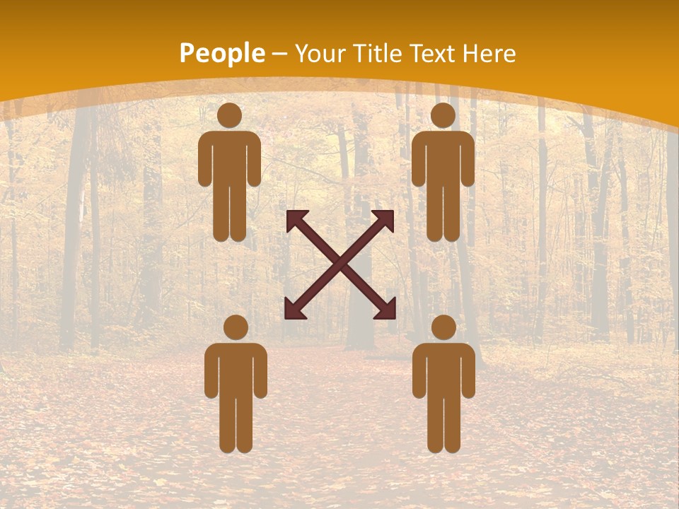 Foliage Golden Trees PowerPoint Template