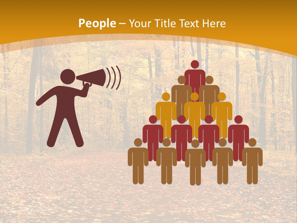 Foliage Golden Trees PowerPoint Template