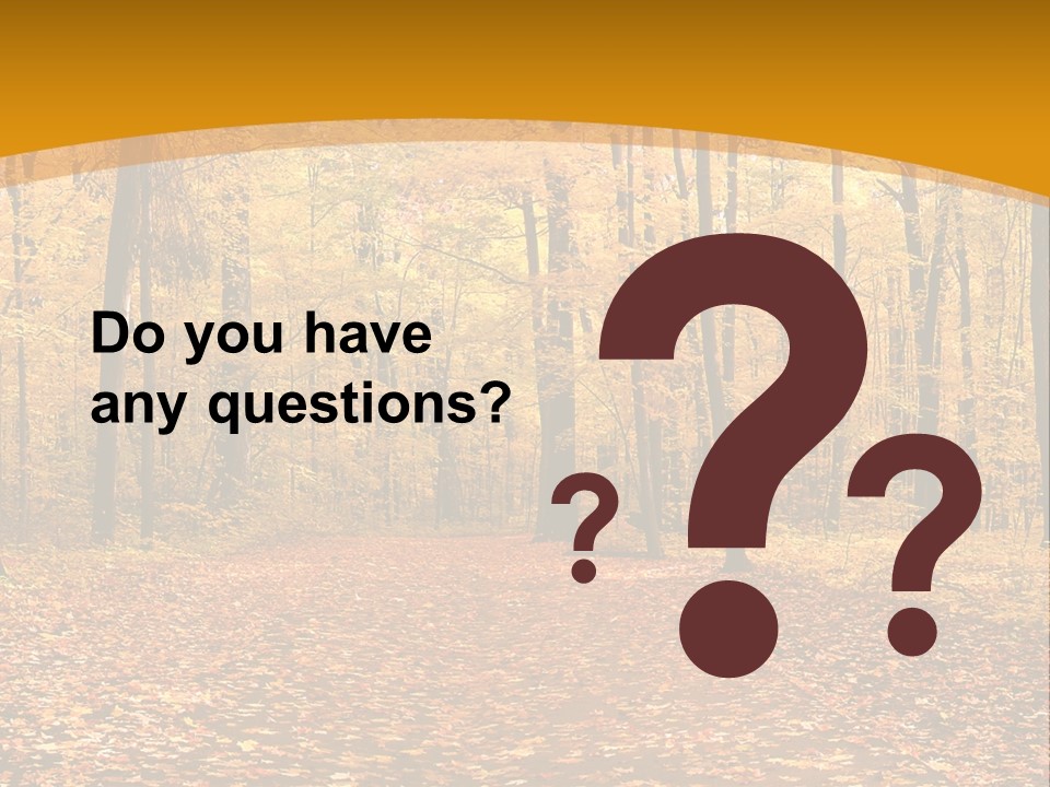 Foliage Golden Trees PowerPoint Template